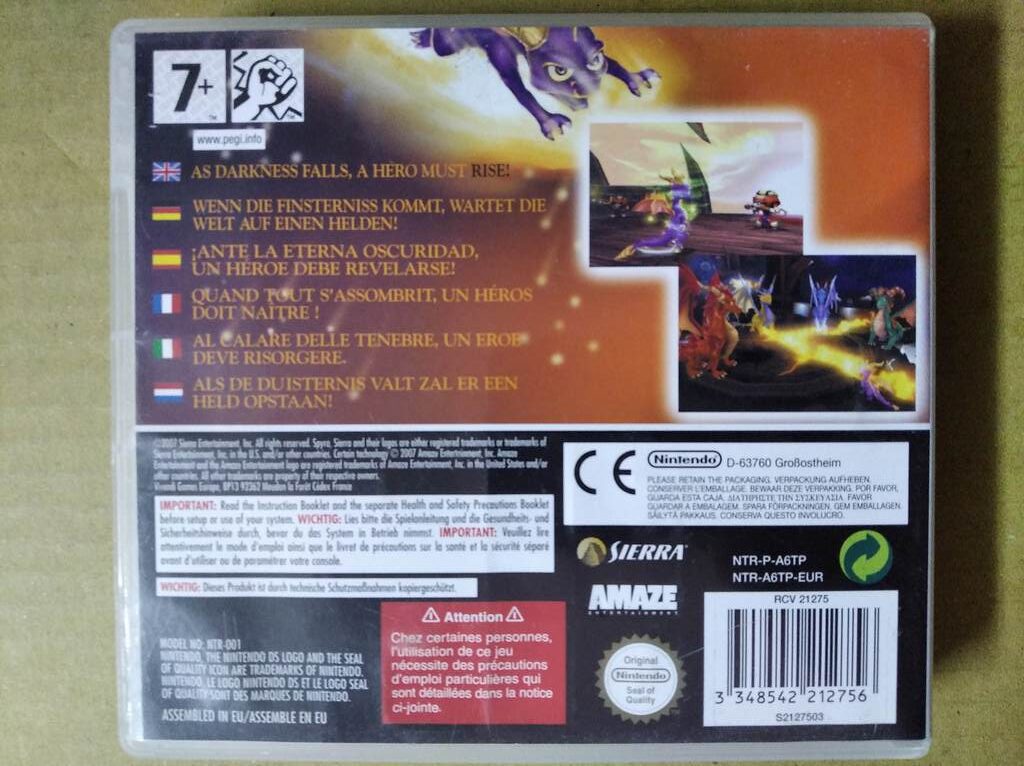 The Legend Of Spyro: The Eternal Night (Nintendo Ds Used)