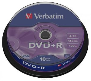 DVD+R Verbatim Bulk 10 4.7GB 120 min