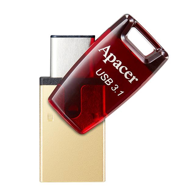 USB 3.1 Gen & Type-C Dual Flash Drive AH180 16GB Red RP
