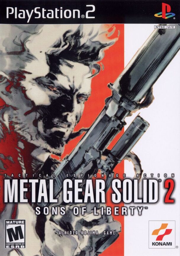 16076 metal gear solid 2 sons of liberty playstation 2 front cover