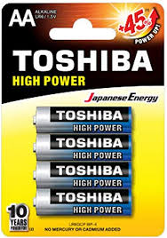 Toshiba Batteries Alkaline AA 4x