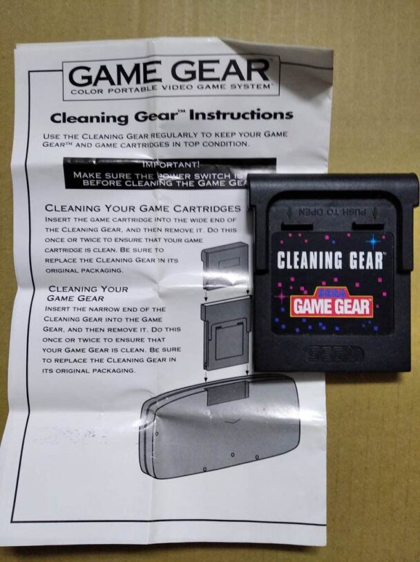 Sega Game Gear Cleaning cartridge (complete)
