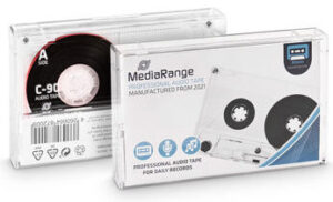 MediaRange Professional audio tape, C-90 I 90min, Type 1, normal BIAS, transparent