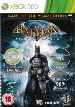 Batman: Arkham Asylum Game of the Year edition (Xpbx 360 used)