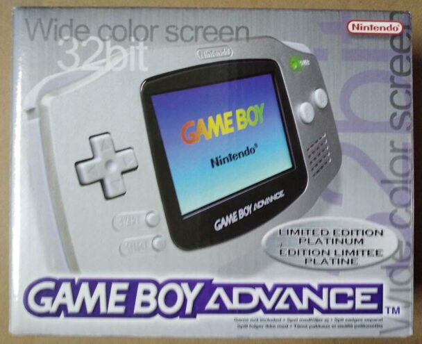 Nintendo Game Boy Advance (Limited Edition Platinum, Used complete)