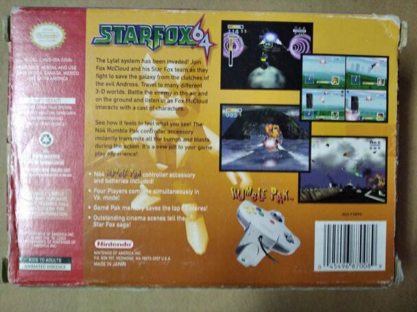 Star Fox 64 ( N64 Used , NTSC Version , Comlete )