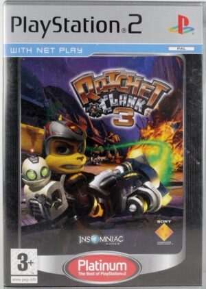 Ratchet & Clank 3 ( Ps2 Used, Platinum Version)